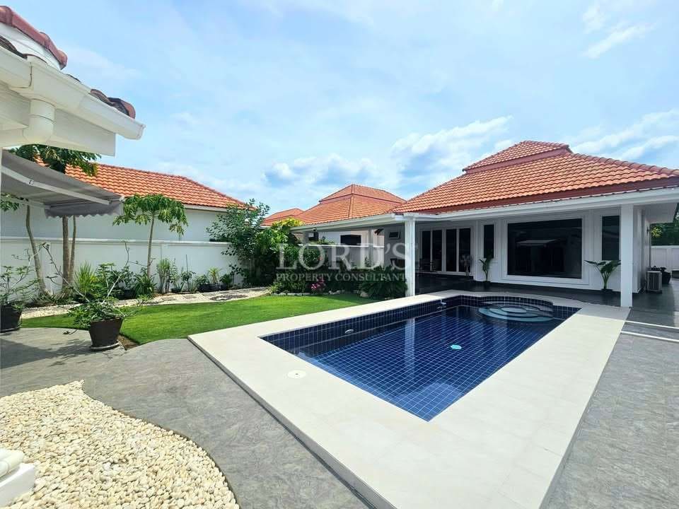 Modern villa with pool and garden