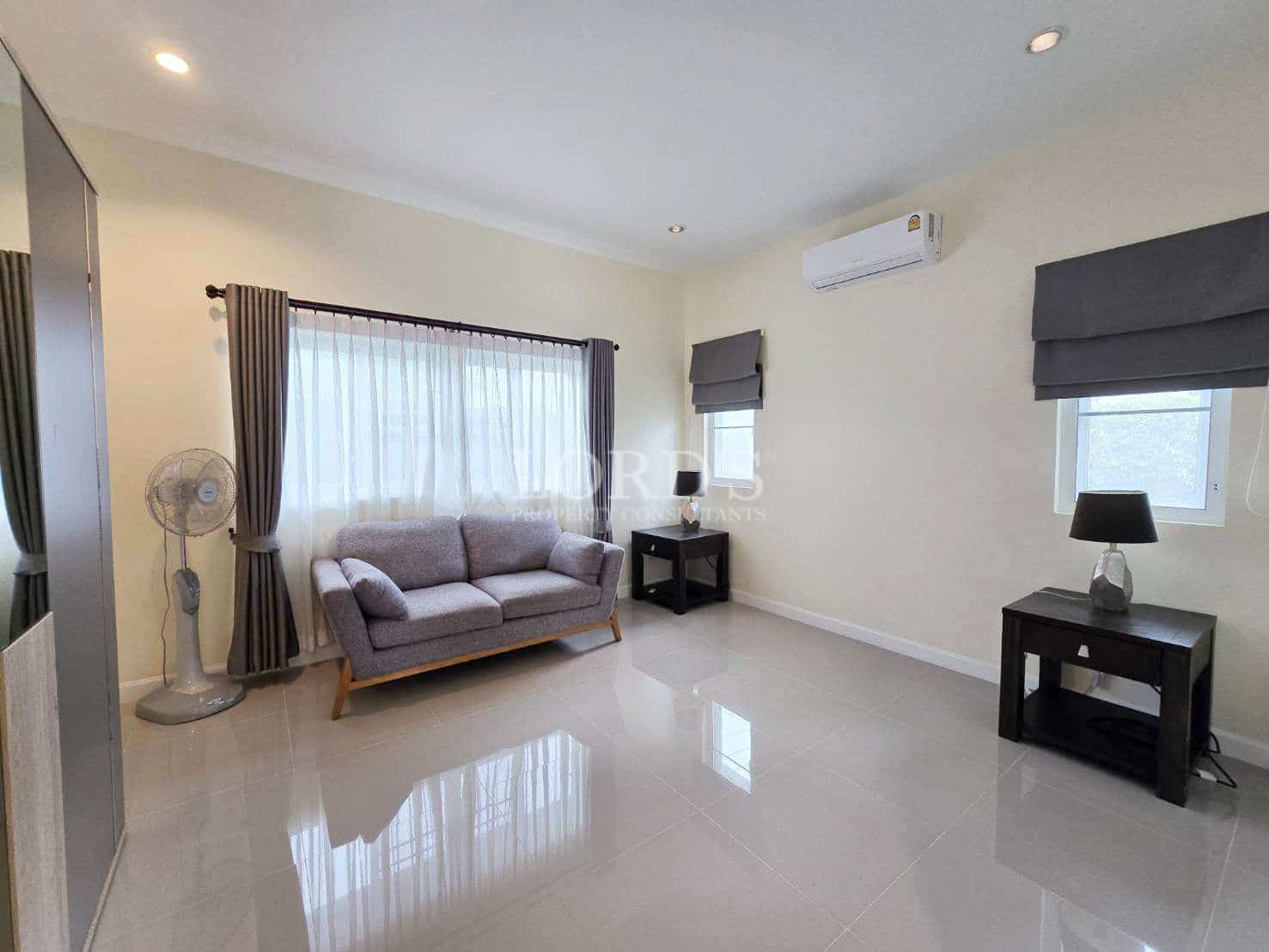 Modern living room with minimal decor